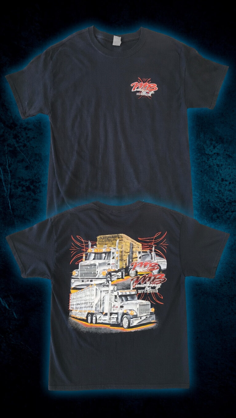 MB Trucking hay hauler printed t-shirt
